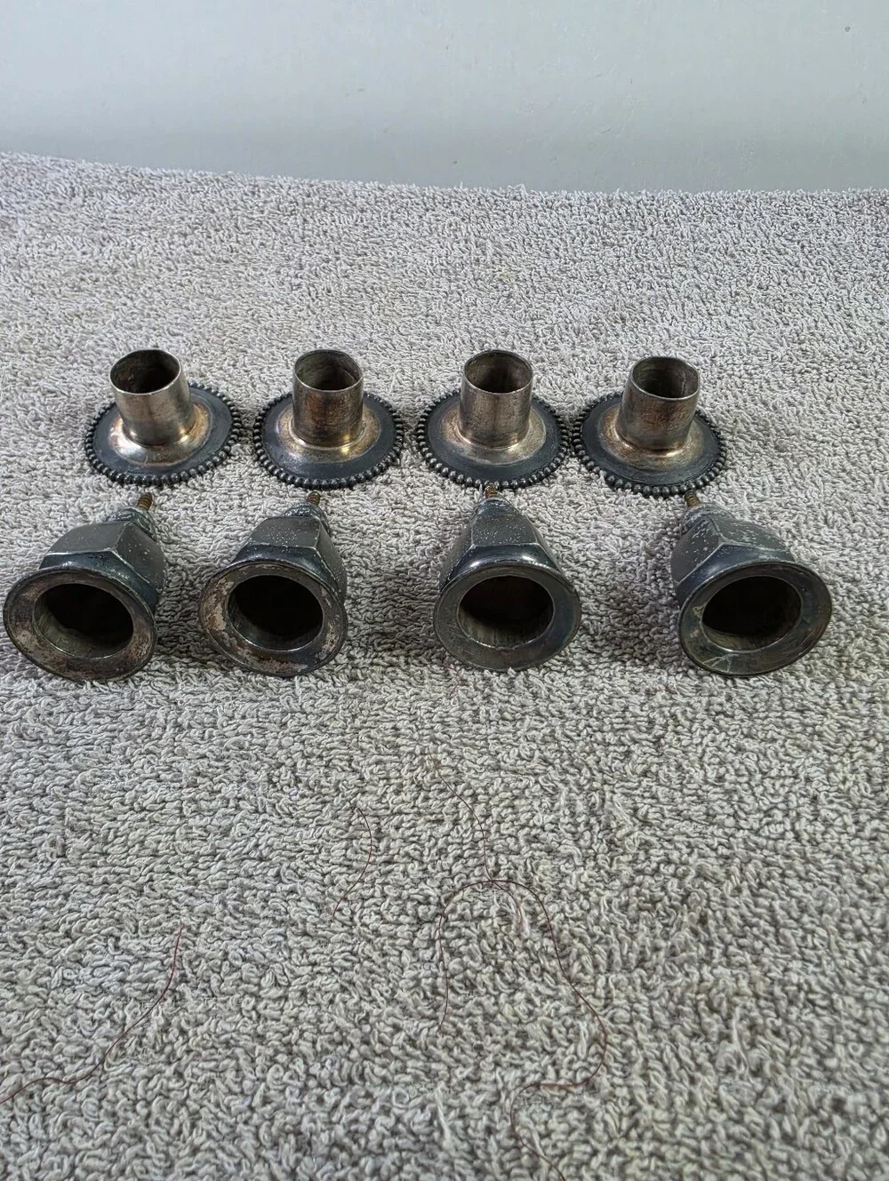 Vintage Screw In Candle Holders Set Of Four